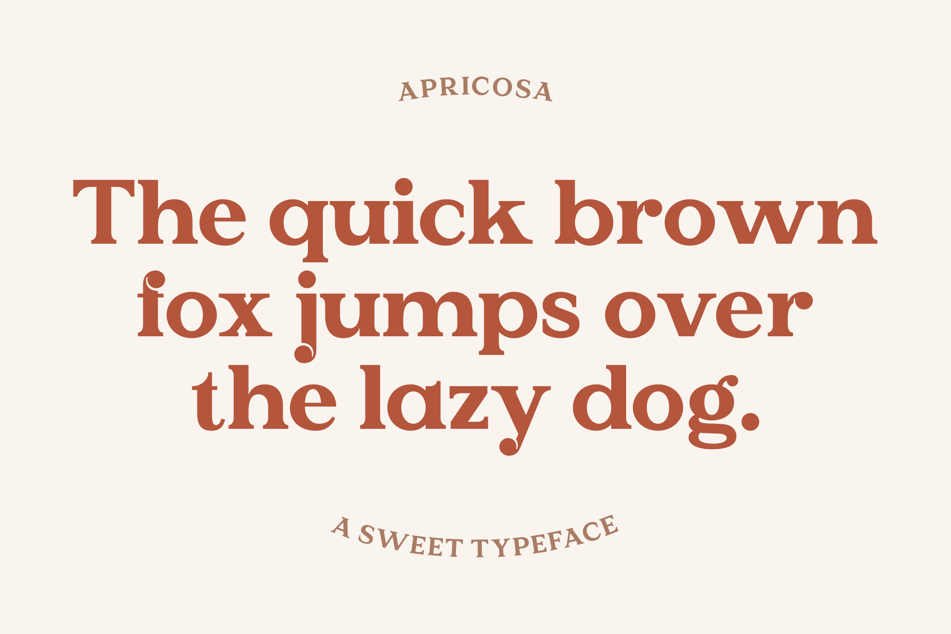 Apricosa Font Example Text