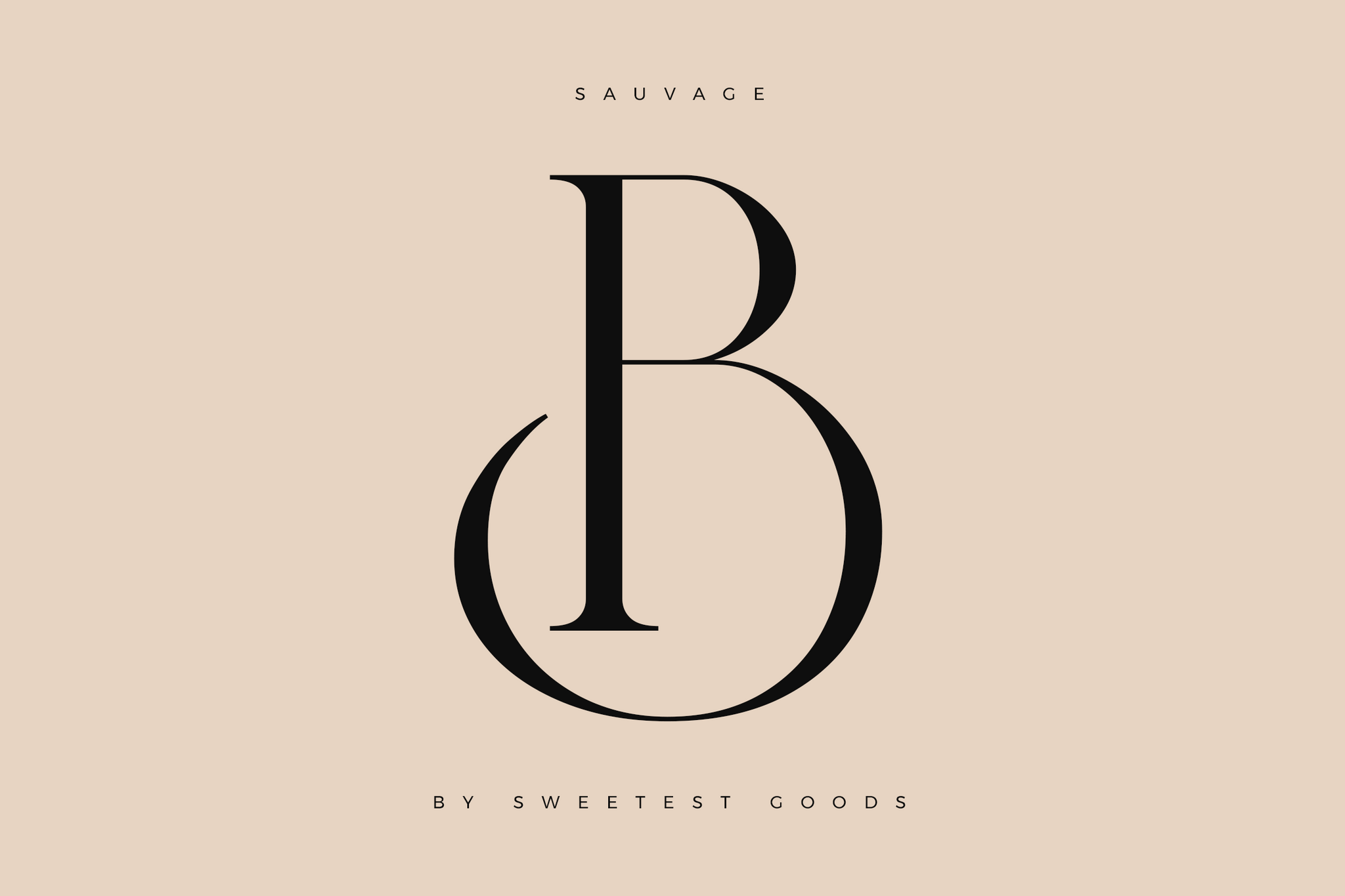 Letter Design with swash "B" - Sauvage Art-Deco Inspired Font
