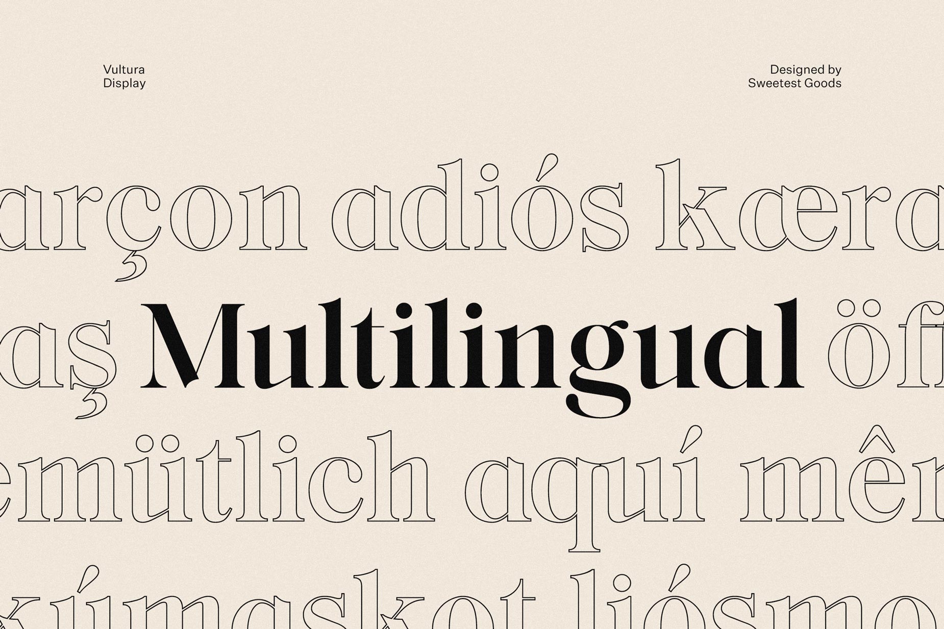 Vultura Typeface - Multilingual Support