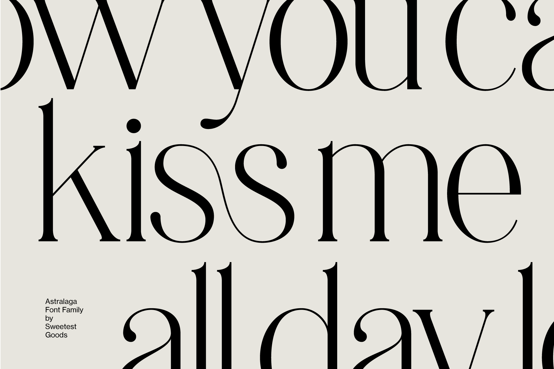 Astralaga Typeface Design - Graphic Design