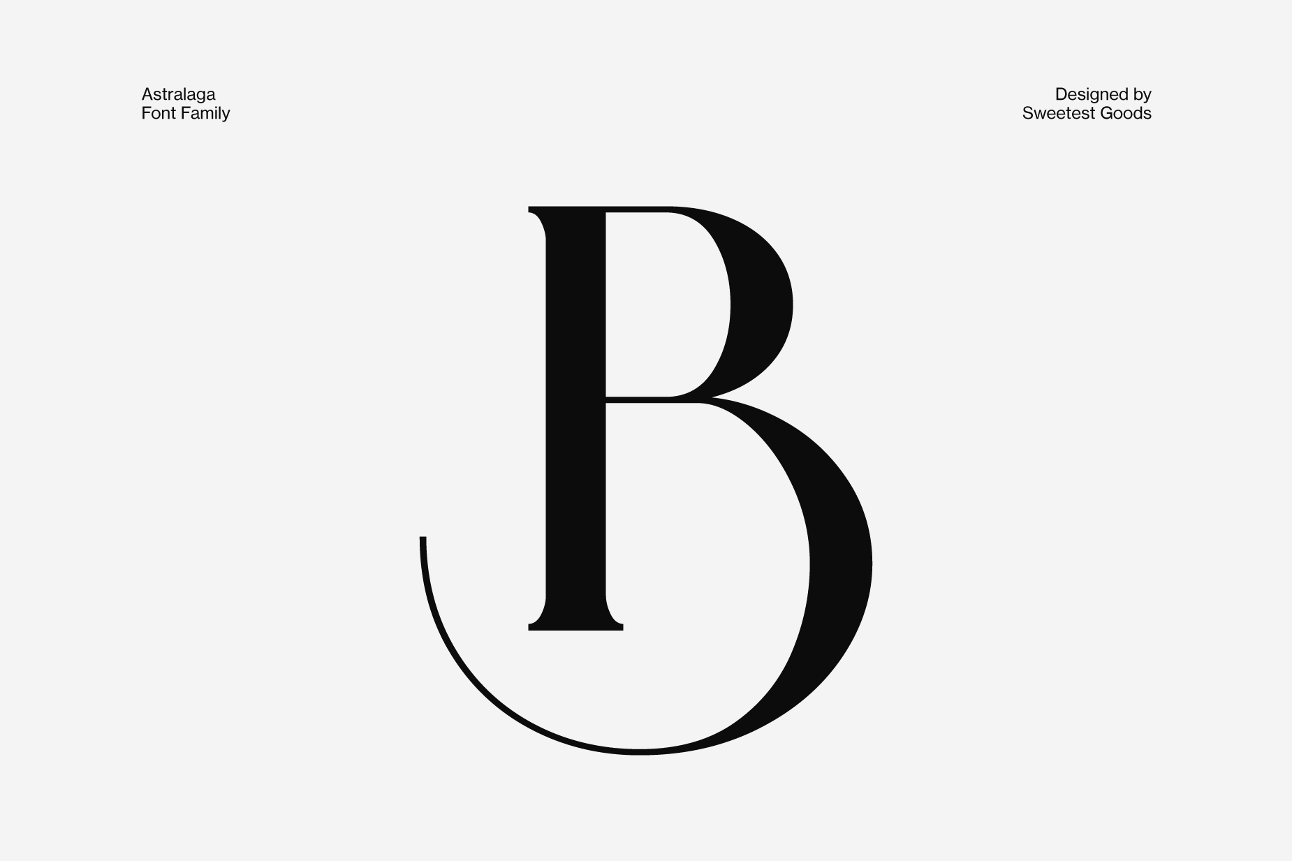 Astralaga Font Family - Letter Design B - Font Alphabet