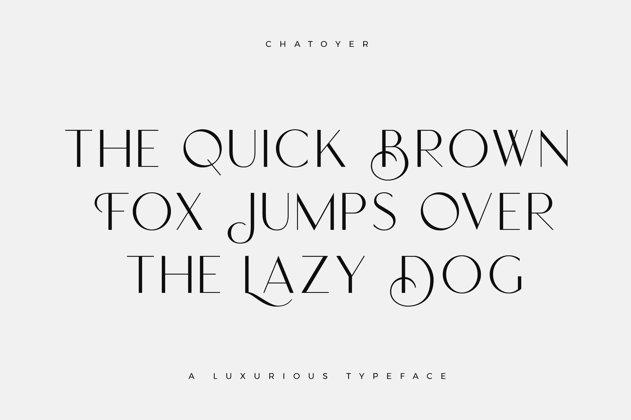 Chatoyer - A Luxurious Typeface included in the Classic Font Bundle