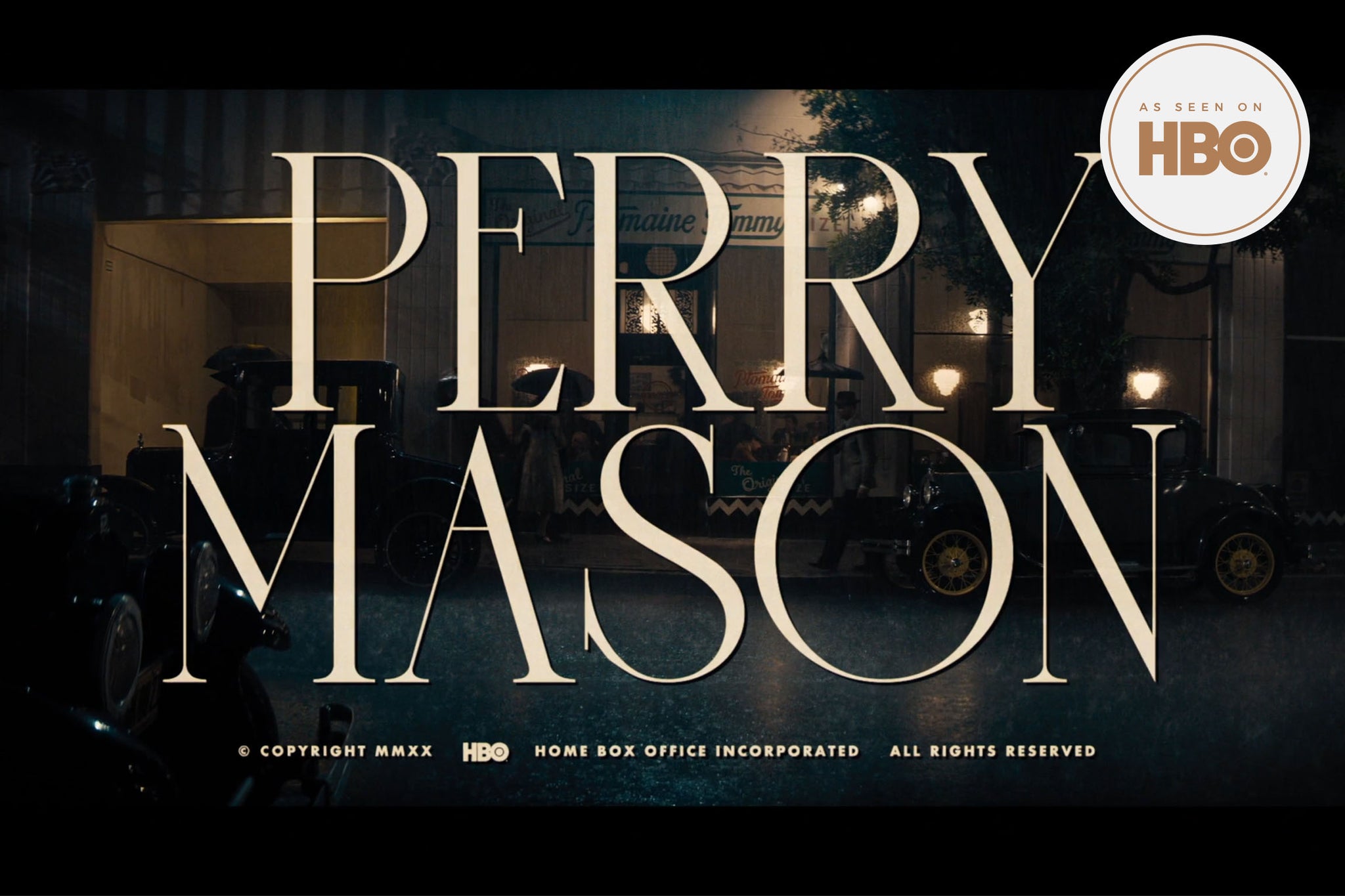 Award-winning Art Deco Typeface - Perry Mason HBO show title sequence